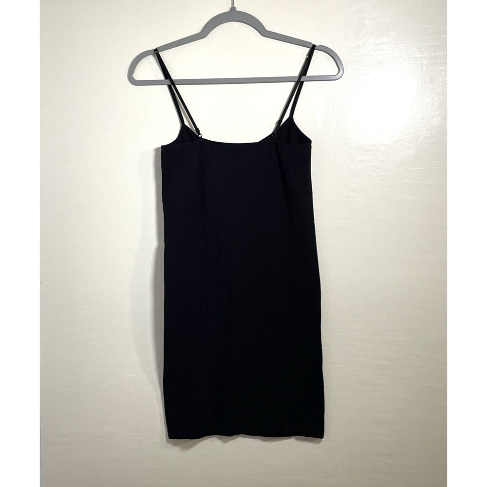 Intimately Free People Womens Spaghetti Strap Dress Black Nylon Slip Size M/L - Picture 3 of 8